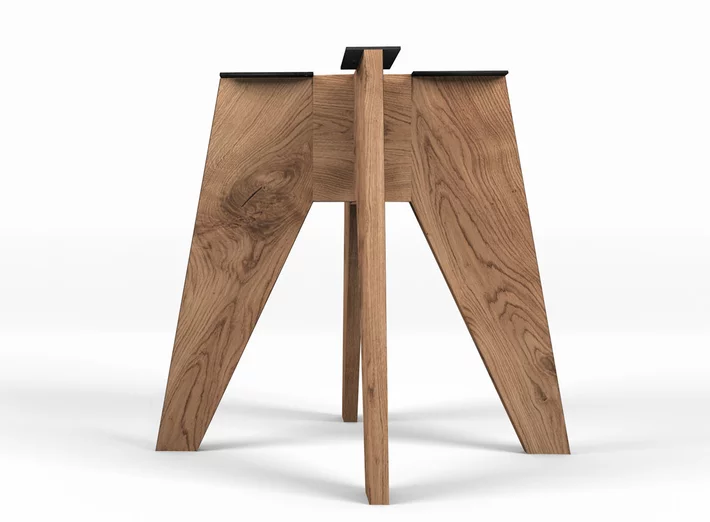 Holz Mittelfuß Gestell nach Maß im modernen Design gefertigt