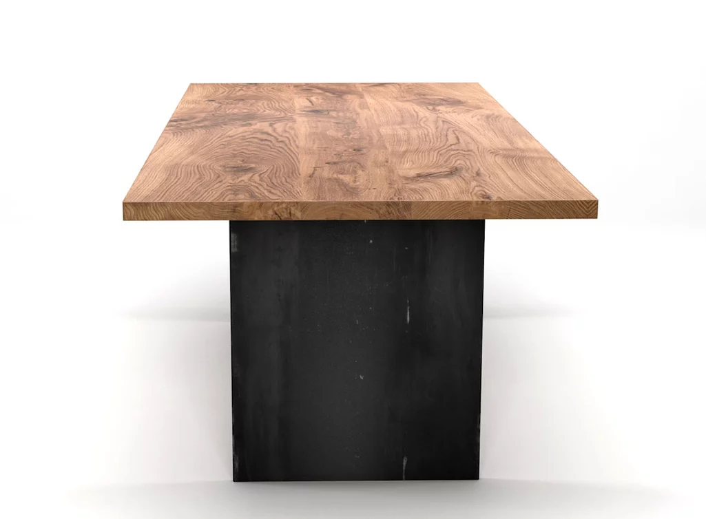 Massivholzesstisch Eiche Ast