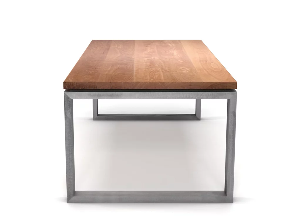 Kufengestell Esstisch Buche astfrei Kufengestell Esstisch Buche astfrei