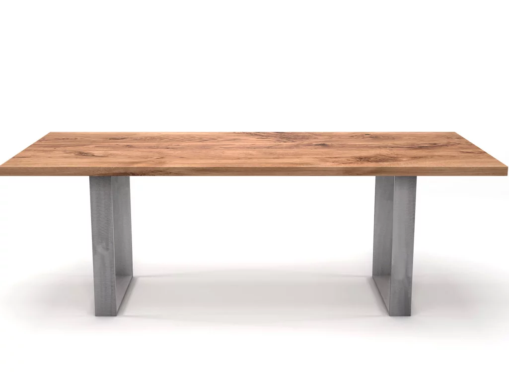 Dein Eichenesstisch mit dem klassischen Kufengestell nach Maß.