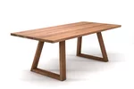Holztisch aus Eiche nach Maß mit Massivholz Tischgestell