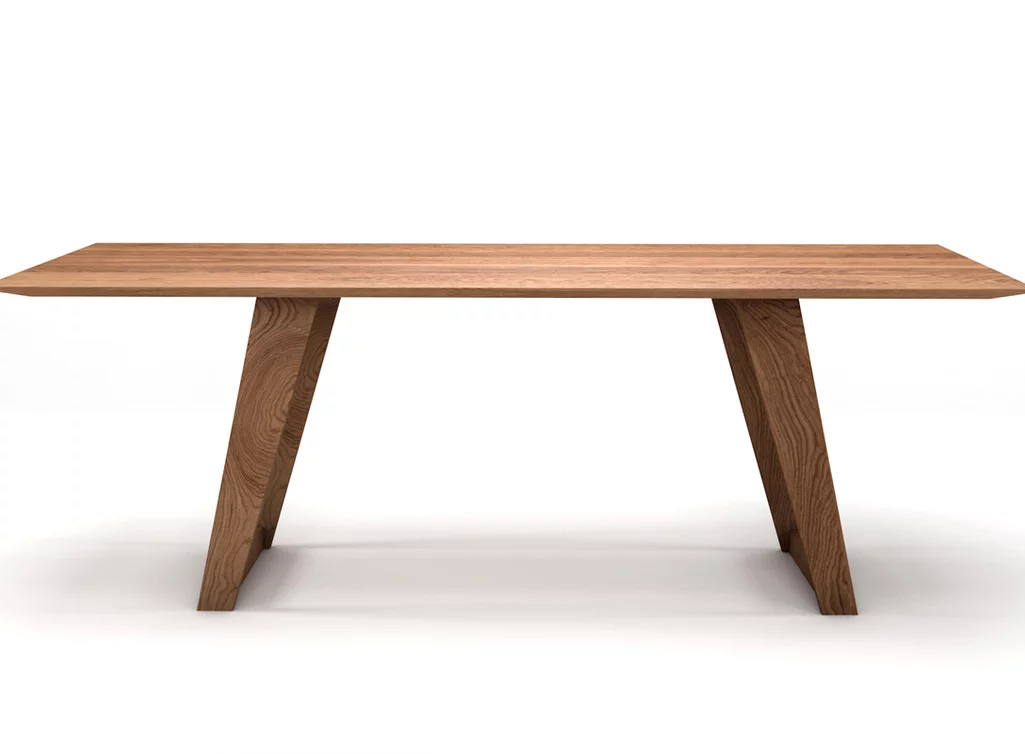 Esstisch Eiche massiv Facettenkante