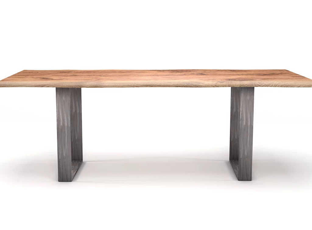 Moderner Esstisch mit Baumkante