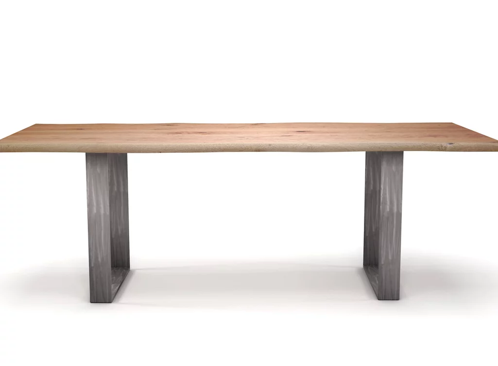 Esstisch mit Baumkante Buche