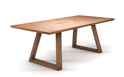 Kufen Esstisch aus Buche komplett aus Holz Kufen Esstisch aus Buche komplett aus Holz