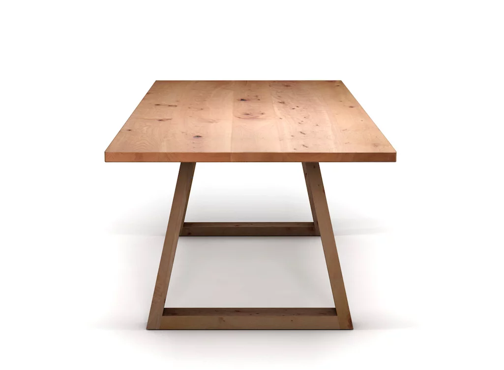 Echtholz Buche Tisch mit Kufen Echtholz Buche Tisch mit Kufen