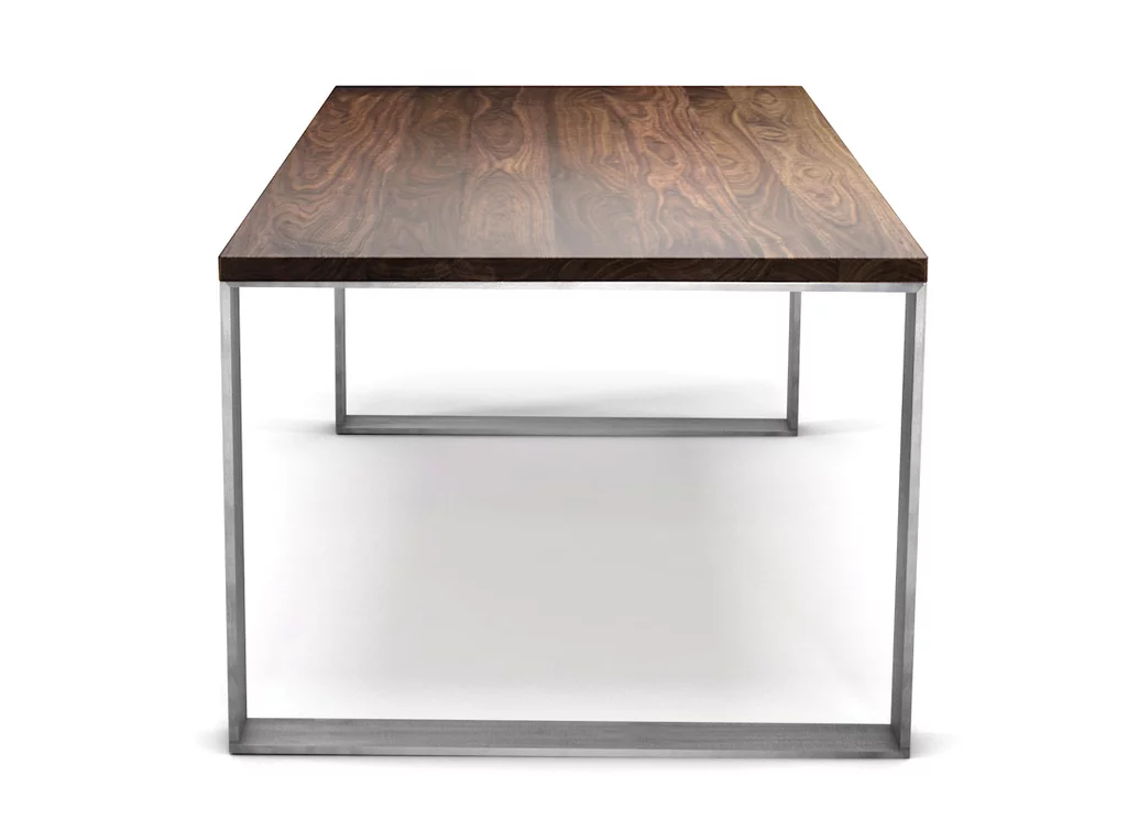 Kufen Esstisch aus amerikanischem Nussbaum Kufen Esstisch aus amerikanischem Nussbaum