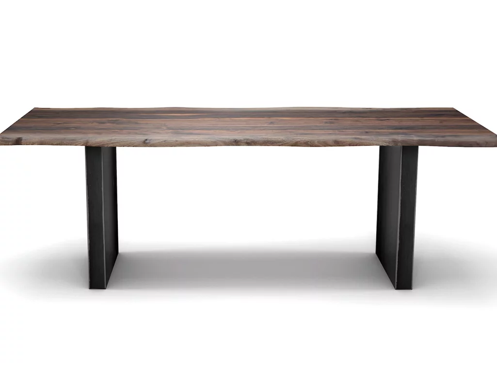 Esstisch Massivholz mit Baumkanten Esstisch Massivholz mit Baumkanten