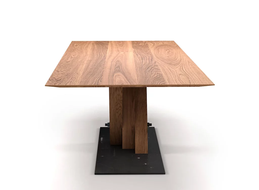 Schweizer Kante Tisch nach Maß vollmassiv