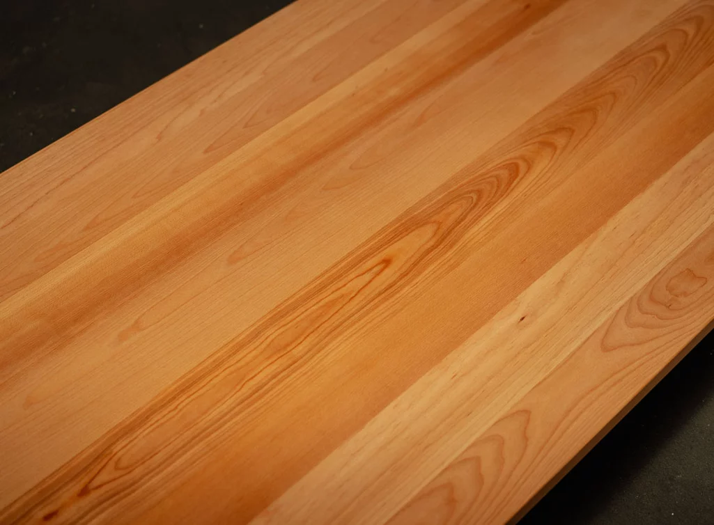 Echtholz Buche Tischplatten-Maserung ohne Ast- und Splintholzanteil