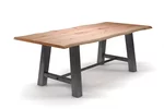 Klassischer Tisch aus Buche 4cm Ast mit Baumkante