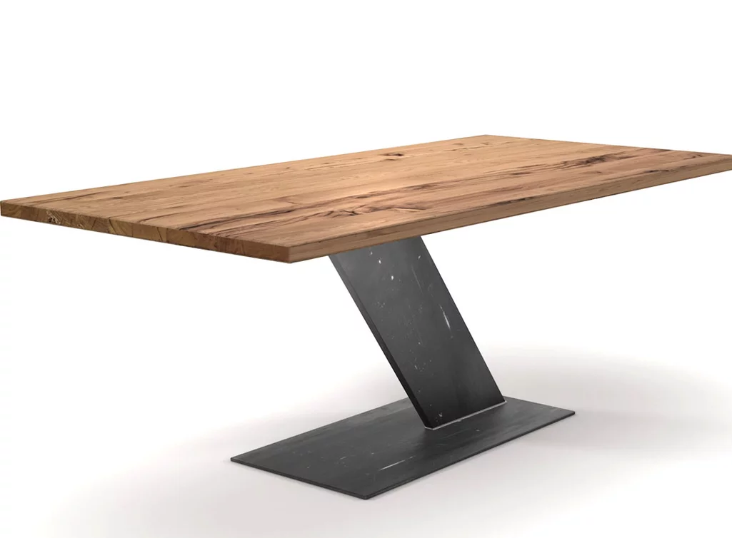 Futuristischer Esstisch designt wie ein "Z"