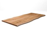 Kernbuche Tischplatte mit Baumkanten nach deinem Maß in 4cm Stärke gefertigt