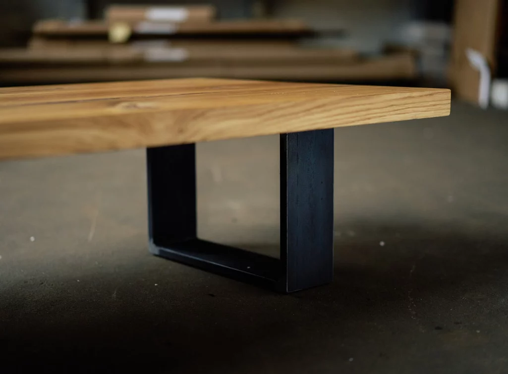 Metall-Gestell aus massivem Stahl-Flachband 10cm breit