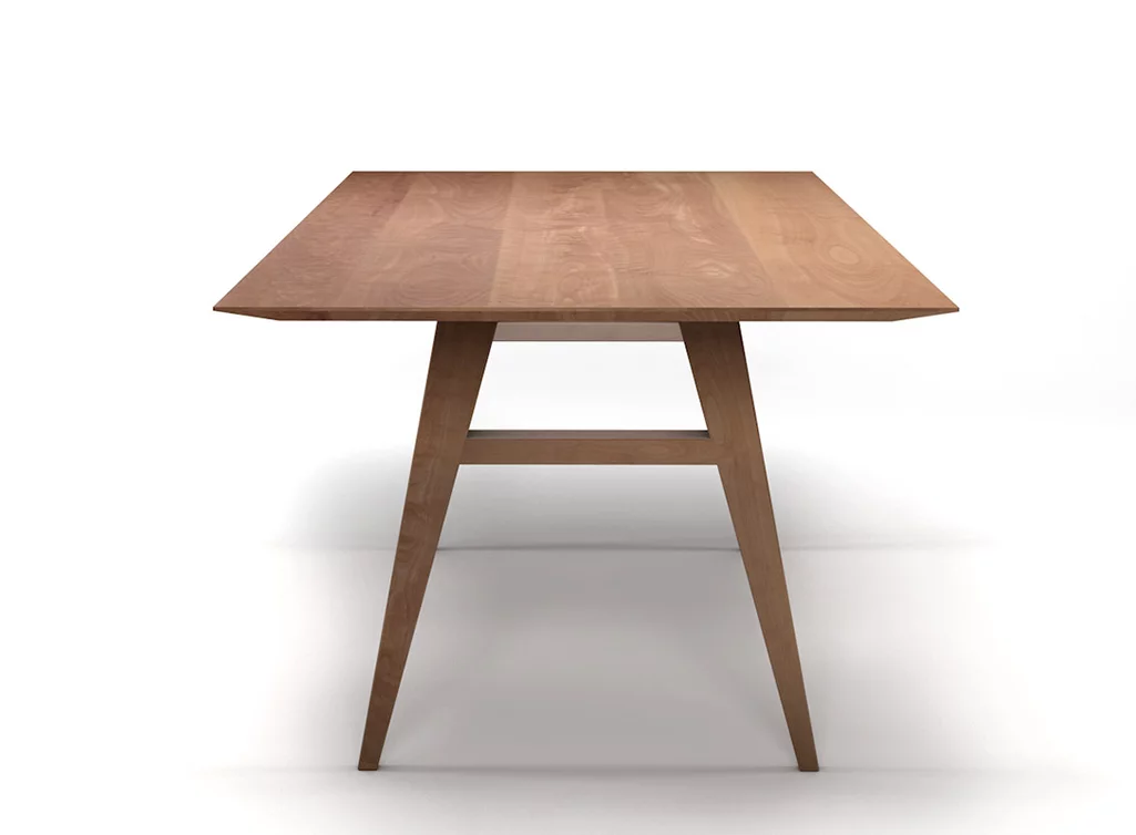 Massivholz Esstisch mit einem Holzgestell in massiver Ausführung aus Buchenholz