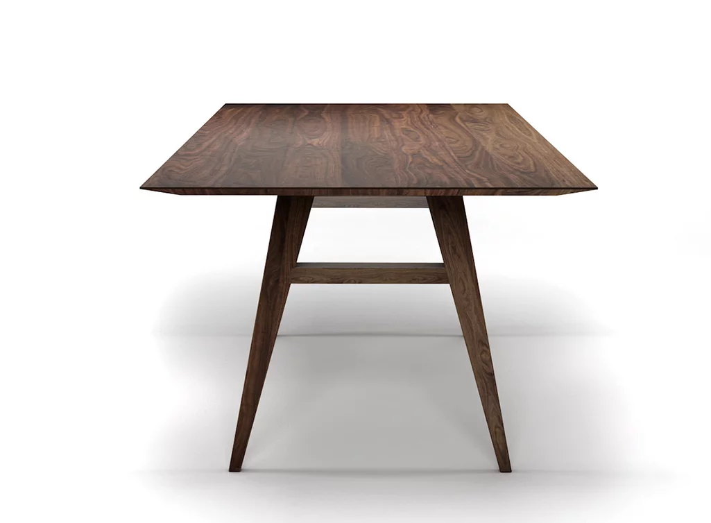 Nussbaumholz Tisch aus Massivholz astfrei mit Facettenkante nach deinem Maß gefertigt. Nussbaumholz Tisch aus Massivholz astfrei mit Facettenkante nach deinem Maß gefertigt.