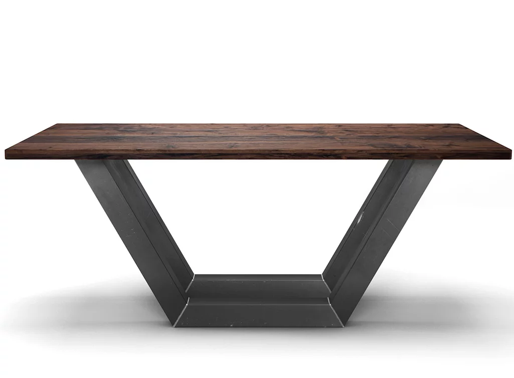 Massivholztisch Nussbaum Industriedesign nach deinem Maß gefertigt. Massivholztisch Nussbaum Industriedesign nach deinem Maß gefertigt.