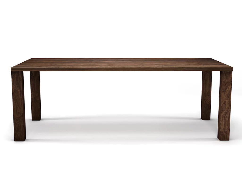 Exklusiver minimal Design Esstisch aus hochwertigem Nussbaum nach deinem Maß. Exklusiver minimal Design Esstisch aus hochwertigem Nussbaum nach deinem Maß.