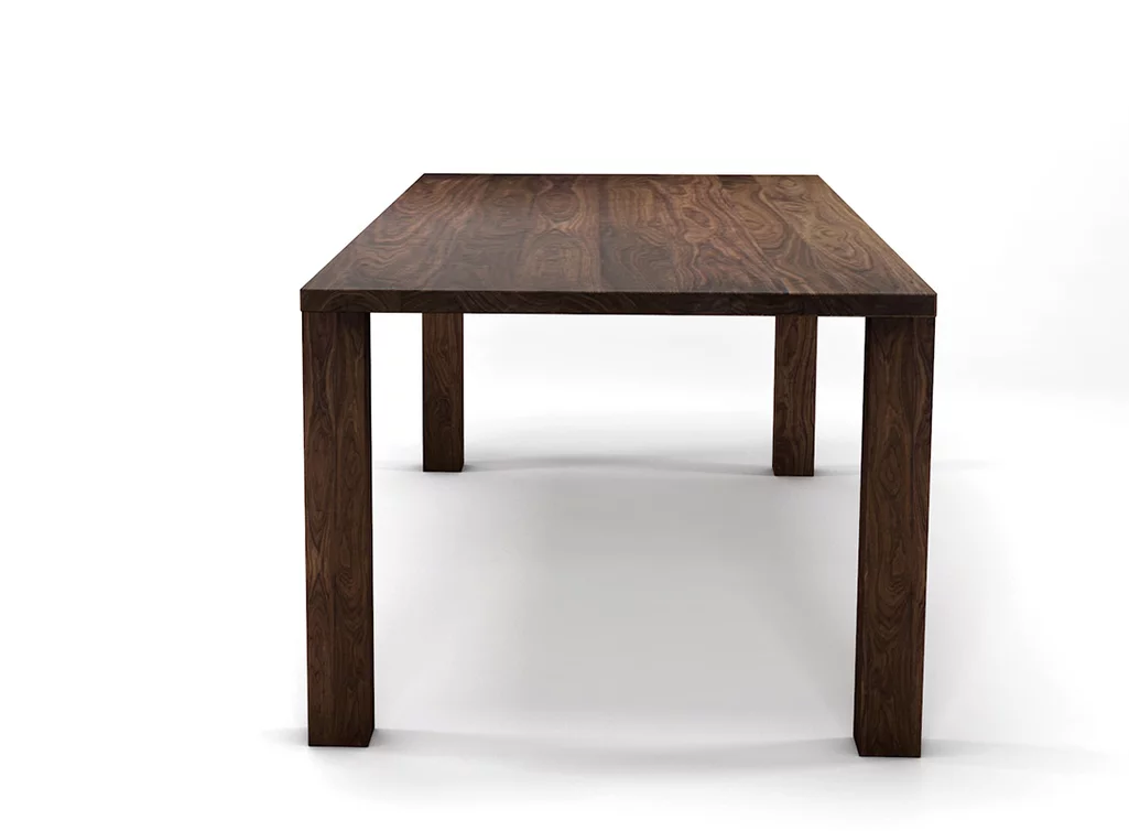 Massiver Nussbaum Tisch in Maßanfertigung mit einer 4cm starken Tischplatte. Massiver Nussbaum Tisch in Maßanfertigung mit einer 4cm starken Tischplatte.