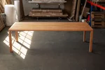 Minimalistischer Buchenholz Esstisch auf Maß gefertigt