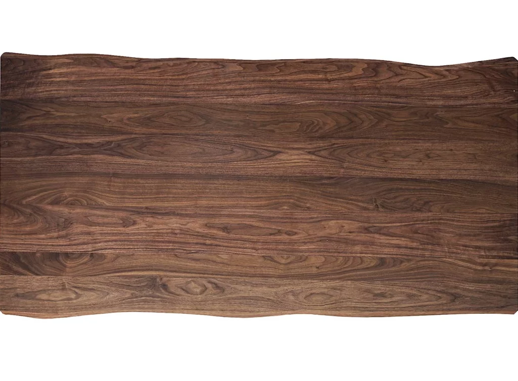 Massivholz Tischplatte aus Nussbaum mit Baumkante nach Maß