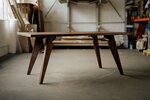 Massivholz Esstisch aus Nussbaum nach Maß gefertigt