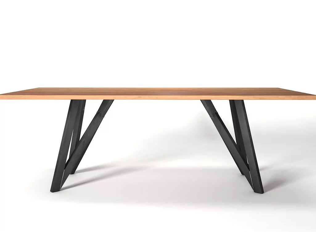 Buche Tisch auf Maß in weitgehend astfreier premium Qualität gefertigt.