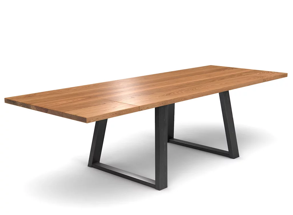 Verlängerbarer Esstisch Eiche Industrial