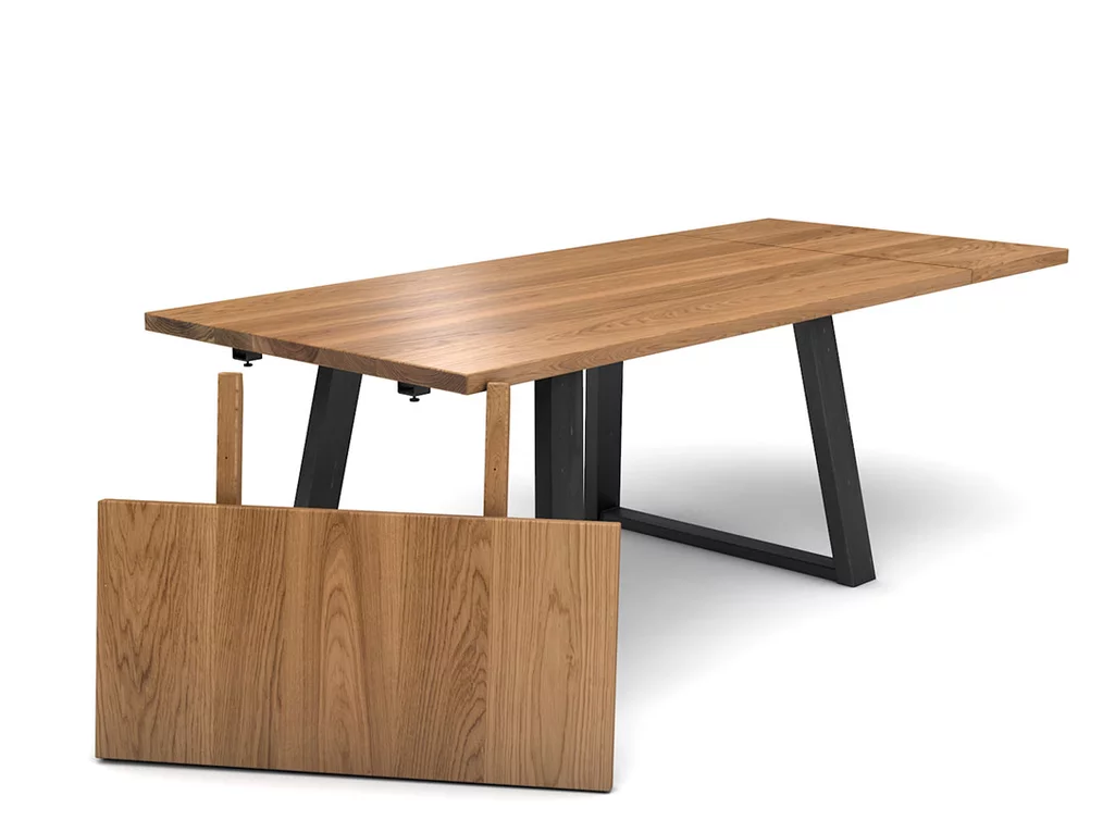 Eiche Esstisch mit Ansteckplatten