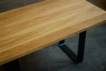 Astfreie Qualität massiver Eichenholz Kufentisch