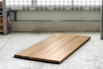 Eiche Tischplatte massiv nach Maß in 4cm Stärke gefertigt.