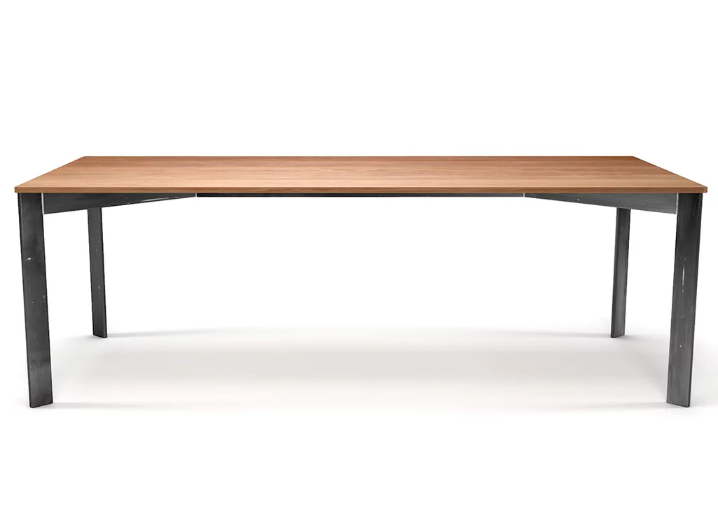 Esstisch Buche 2cm massiv kombiniert mit Stahl Esstisch Buche 2cm massiv kombiniert mit Stahl