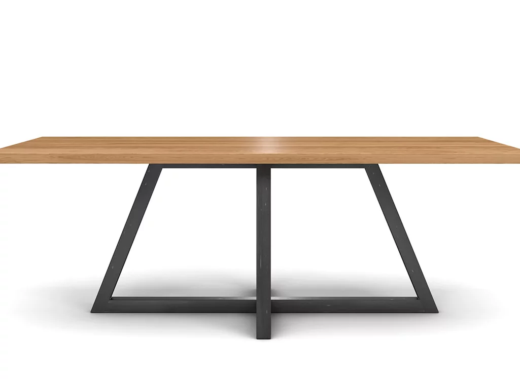 Massivholz Esstisch Eiche in weitgehend astfreier Qualitaet