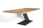 Esszimmertisch mit Stahl Tischuntergestell in Z-Form nach Maß