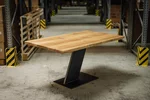 Esszimmertisch mit Stahl Tischuntergestell in Z-Form nach Maß gefertigt