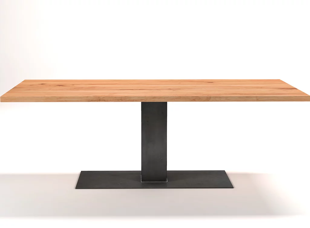 Esstisch nach Maß aus Massivholz Kernbuche gefertigt