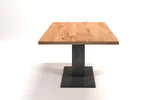 Tisch nach Maß Kernbuche und Stahl kombiniert Industrial-Style.