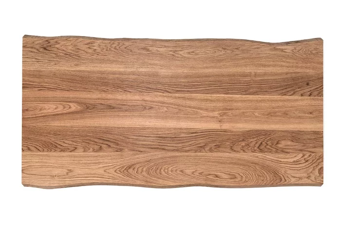 Massivholz Eiche Tischplatte mit Baumkanten nach Maß