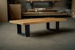Tischkufen Couchtisch aus Massivholz Eiche Modell SWR9T