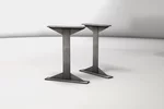 SWR196-T Tischuntergestell ohne Holztischplatte aus Eiche