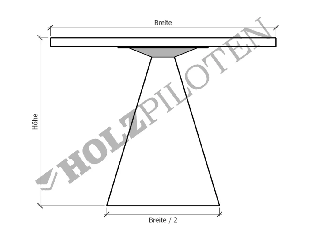 Esstisch Naturholz DHX525-T Skizze 2 Esstisch Naturholz DHX525-T Skizze 2