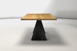 Eiche Echtholz Esstisch im modernen Design nach deinen Maßen gefertigt