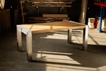 Moderner Tisch aus massivem Eichenholz DAL401-T