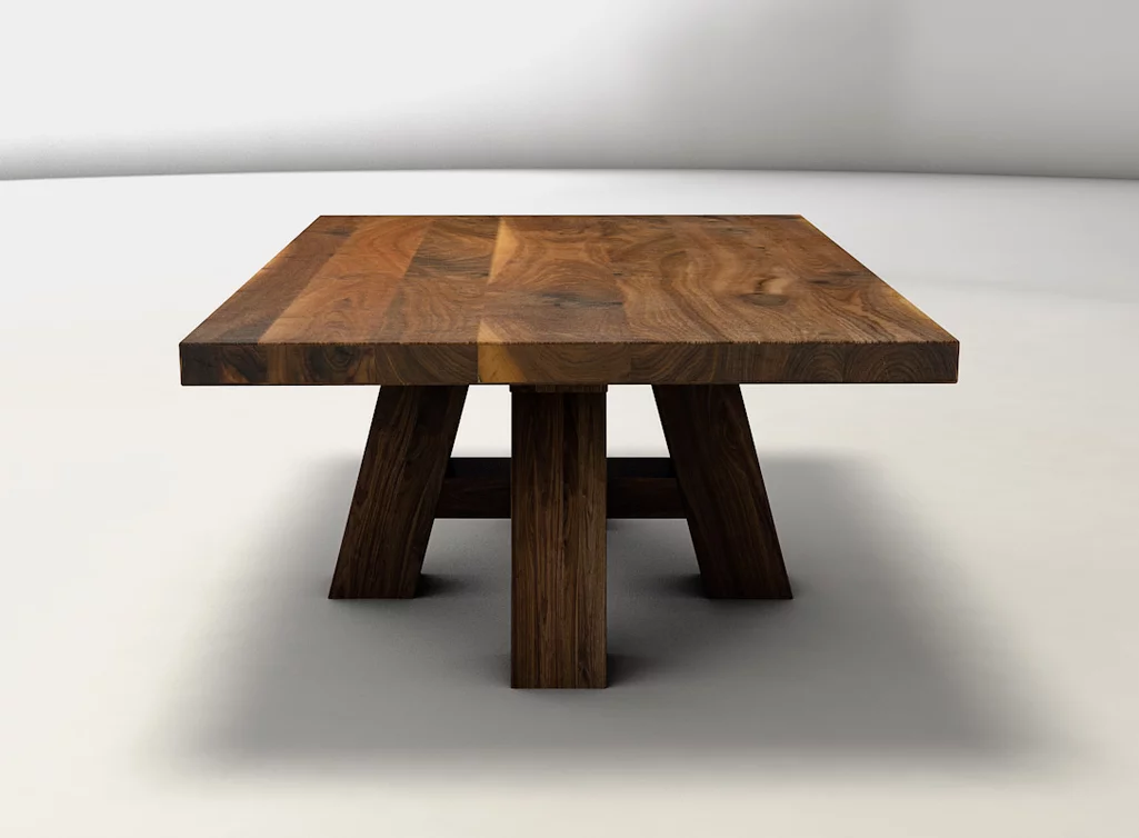 Nussbaum Holztisch für Deine Couch im klassischen Landhaus Stil