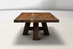 Nussbaum Holztisch für Deine Couch im klassischen Landhaus Stil