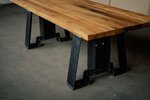 Eiche Altholz Tisch im industriellen Stil