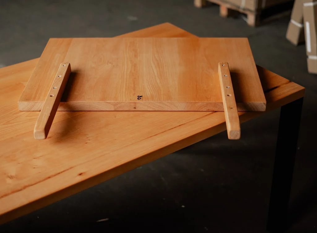 Verlängerungsplatte Esstisch Kernbuche massiv