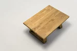 Couchtisch aus Eichenholz - Tischplatte mit Ast- und Splintholzanteil LH499-C