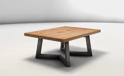 Couchtisch aus Buche modern mit einem Gestell aus Metall - JST035-C Couchtisch aus Buche modern mit einem Gestell aus Metall - JST035-C