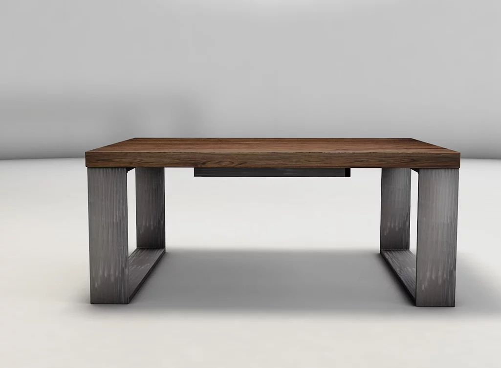 Couchtisch Edle aus Nussbaum und Stahl massiv verschiedene Oberflächen wählbar Couchtisch Edle aus Nussbaum und Stahl massiv verschiedene Oberflächen wählbar